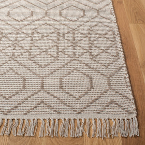 Montauk 652 Handloomed 100% Cotton Bohemian Rug Brown / Beige 100% COTTON MTK652T-5