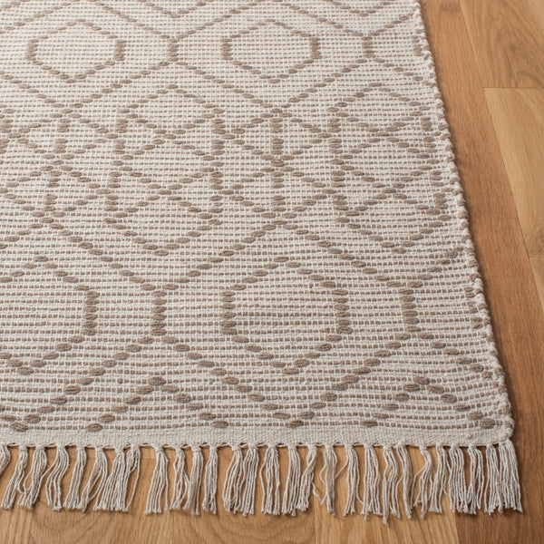 Montauk 652 Handloomed 100% Cotton Bohemian Rug Brown / Beige 100% COTTON MTK652T-5