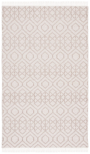 Montauk 652 Handloomed 100% Cotton Bohemian Rug Brown / Beige 100% COTTON MTK652T-5