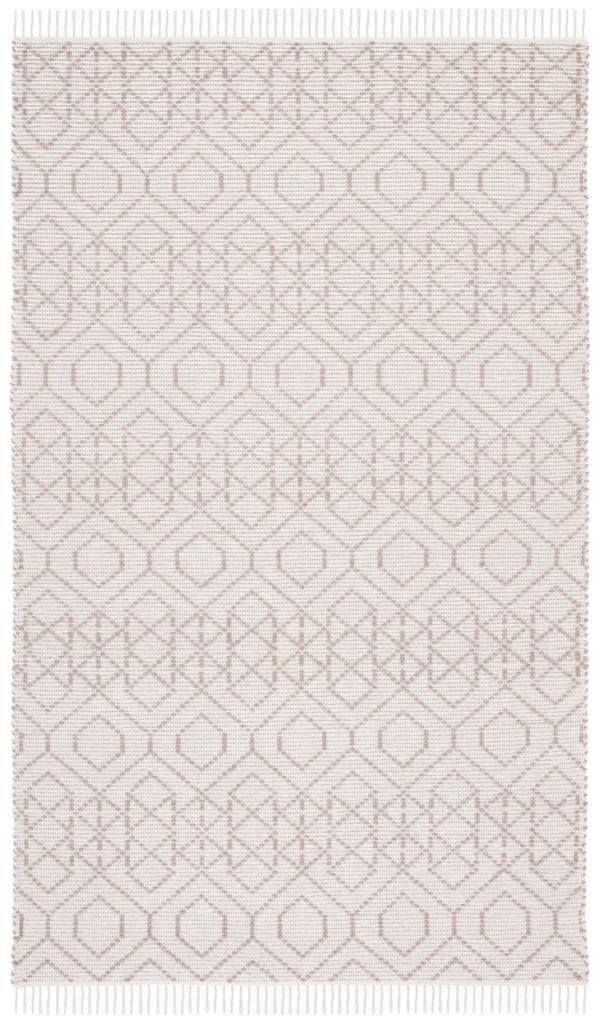 Montauk 652 Handloomed 100% Cotton Bohemian Rug Brown / Beige 100% COTTON MTK652T-5