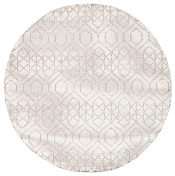 Montauk 652 Handloomed 100% Cotton Bohemian Rug Brown / Beige 100% COTTON MTK652T-6R