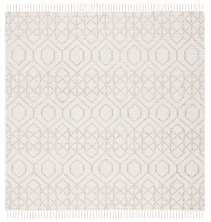 Montauk 652 Handloomed 100% Cotton Bohemian Rug Brown / Beige 100% COTTON MTK652T-6SQ