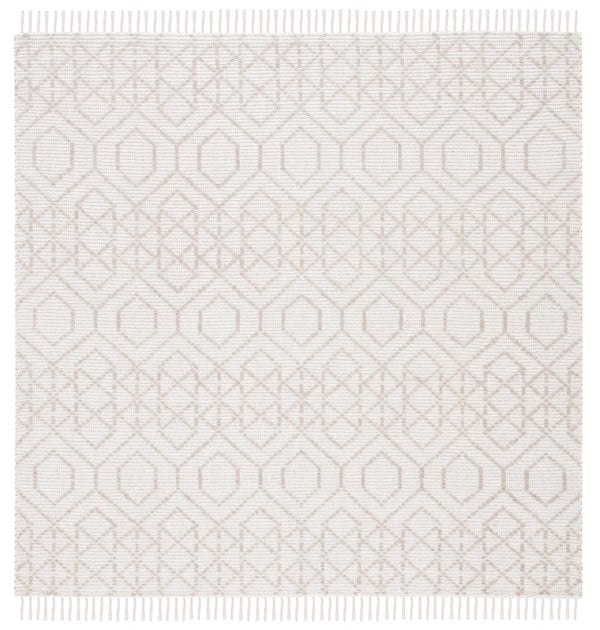 Montauk 652 Handloomed 100% Cotton Bohemian Rug Brown / Beige 100% COTTON MTK652T-6SQ