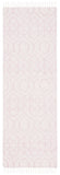 Montauk 652 Handloomed 100% Cotton Bohemian Rug Pink / Ivory 100% COTTON MTK652U-27