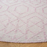 Montauk 652 Handloomed 100% Cotton Bohemian Rug Pink / Ivory 100% COTTON MTK652U-6R