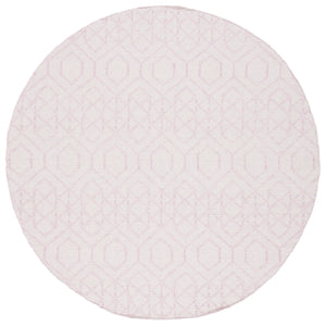 Montauk 652 Handloomed 100% Cotton Bohemian Rug Pink / Ivory 100% COTTON MTK652U-6R