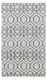 Montauk 652 Handloomed 100% Cotton Bohemian Rug Black / Beige 100% COTTON MTK652Z-3