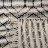 Montauk 652 Handloomed 100% Cotton Bohemian Rug Black / Beige 100% COTTON MTK652Z-5