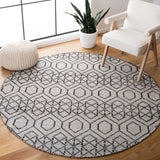 Montauk 652 Handloomed 100% Cotton Bohemian Rug Black / Beige 100% COTTON MTK652Z-6R