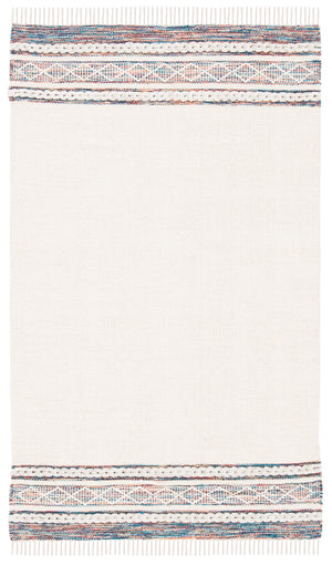 Montauk 653 Handloomed 100% Cotton Bohemian Rug Beige / Blue 100% COTTON MTK653B-3