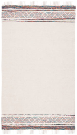 Montauk 653 Handloomed 100% Cotton Bohemian Rug Beige / Blue 100% COTTON MTK653B-5