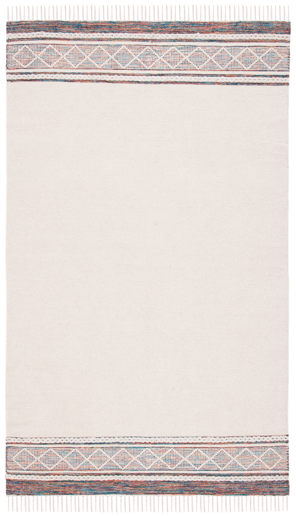 Montauk 653 Handloomed 100% Cotton Bohemian Rug Beige / Blue 100% COTTON MTK653B-5