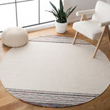 Montauk 653 Handloomed 100% Cotton Bohemian Rug Beige / Blue 100% COTTON MTK653B-6R