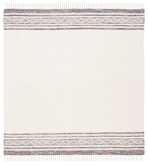 Montauk 653 Handloomed 100% Cotton Bohemian Rug Beige / Blue 100% COTTON MTK653B-6SQ