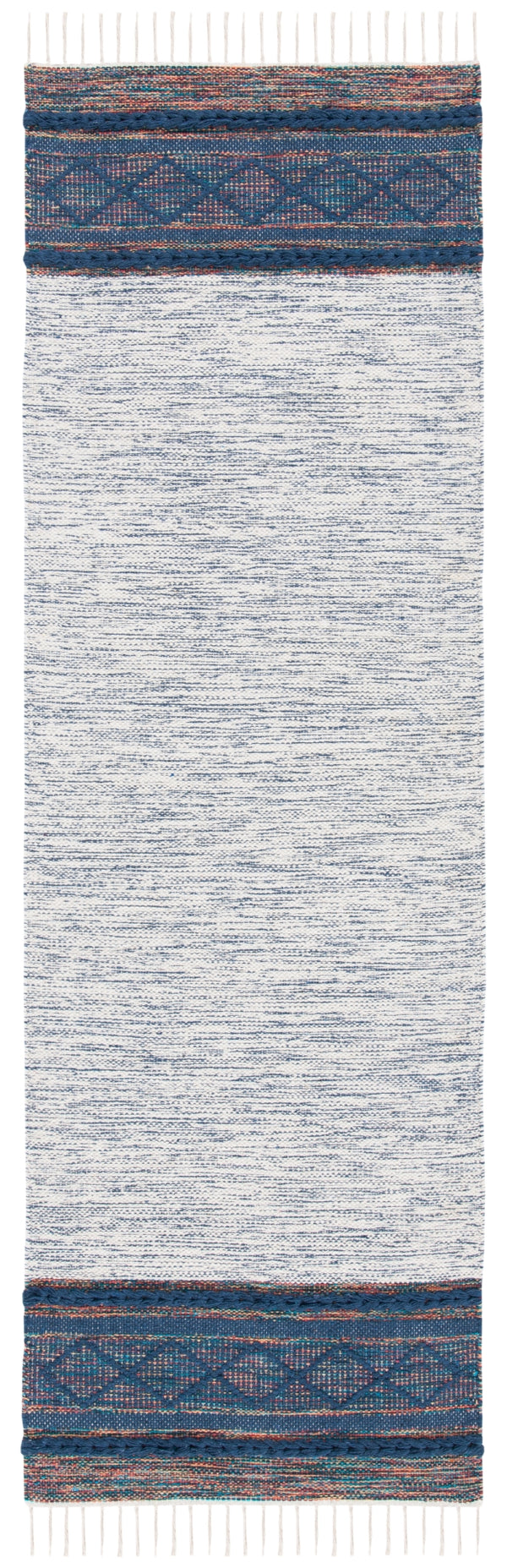 Montauk 653 Handloomed 100% Cotton Bohemian Rug Navy / Beige 100% COTTON MTK653N-27