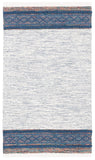 Montauk 653 Handloomed 100% Cotton Bohemian Rug Navy / Beige 100% COTTON MTK653N-3