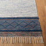 Montauk 653 Handloomed 100% Cotton Bohemian Rug Navy / Beige 100% COTTON MTK653N-5