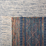 Montauk 653 Handloomed 100% Cotton Bohemian Rug Navy / Beige 100% COTTON MTK653N-5