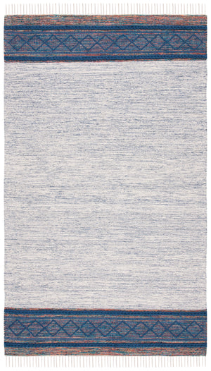 Montauk 653 Handloomed 100% Cotton Bohemian Rug Navy / Beige 100% COTTON MTK653N-5