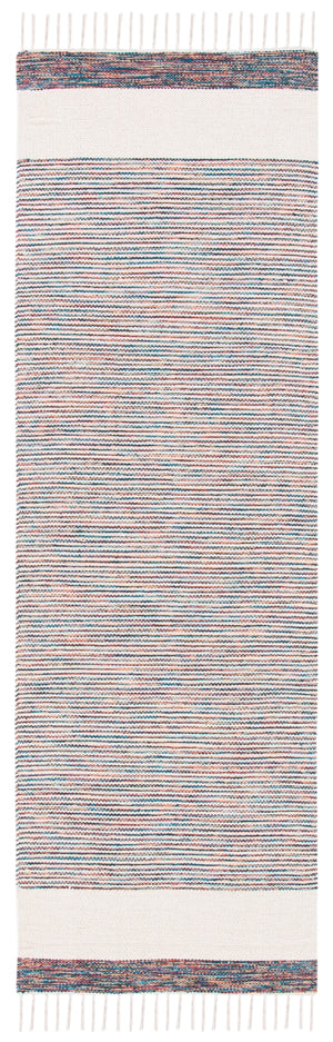 Montauk 654 Handloomed 100% Cotton Bohemian Rug Beige / Blue 100% COTTON MTK654B-27