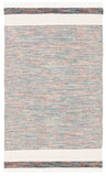 Montauk 654 Handloomed 100% Cotton Bohemian Rug Beige / Blue 100% COTTON MTK654B-3