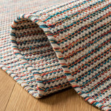 Montauk 654 Handloomed 100% Cotton Bohemian Rug Beige / Blue 100% COTTON MTK654B-5