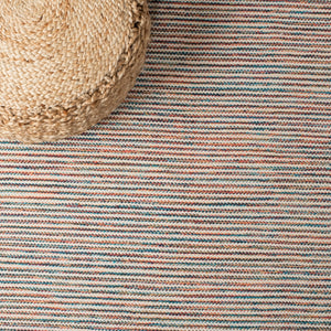 Montauk 654 Handloomed 100% Cotton Bohemian Rug Beige / Blue 100% COTTON MTK654B-5