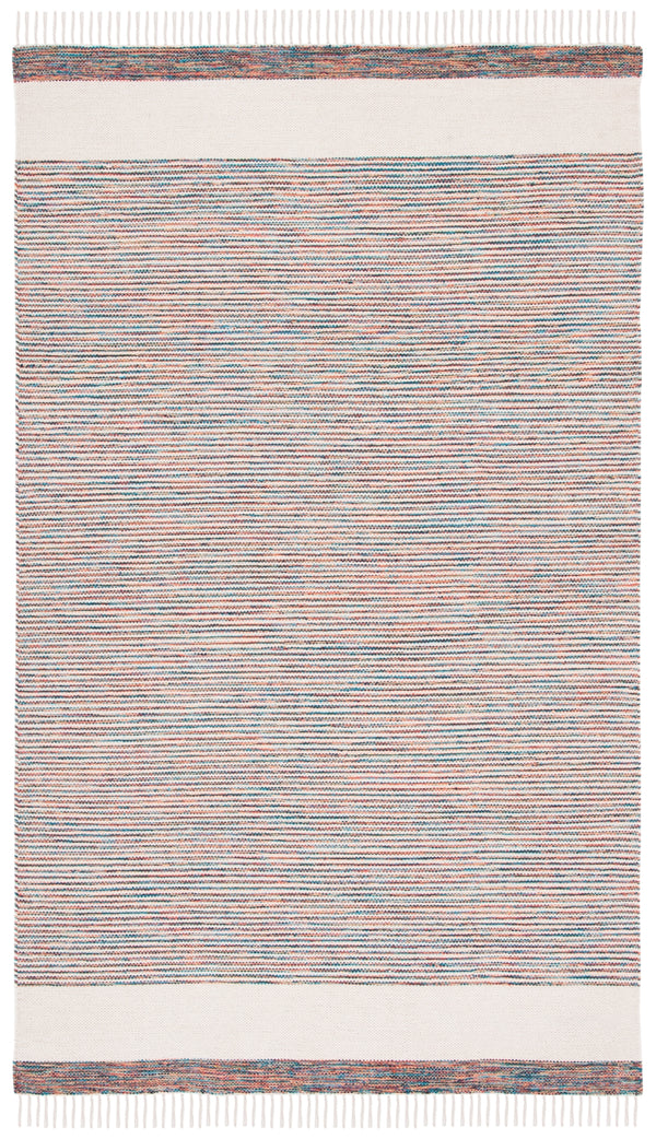 Montauk 654 Handloomed 100% Cotton Bohemian Rug Beige / Blue 100% COTTON MTK654B-5