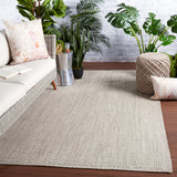 Jaipur Living Dumont Indoor/ Outdoor Solid Light Gray Area Rug (10'X14')