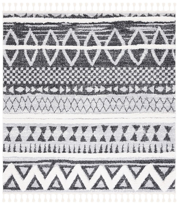 Safavieh Moroccan Tassel Shag 634 Power Loomed Polypropylene Pile Shag & Flokati Rug MTS634F-7SQ