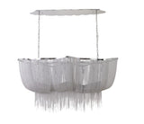 Bethel Chrome Chandelier in Aluminum & Metal