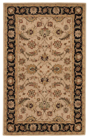 Jaipur Living Selene Handmade Floral Beige/ Black Area Rug (12'X15')