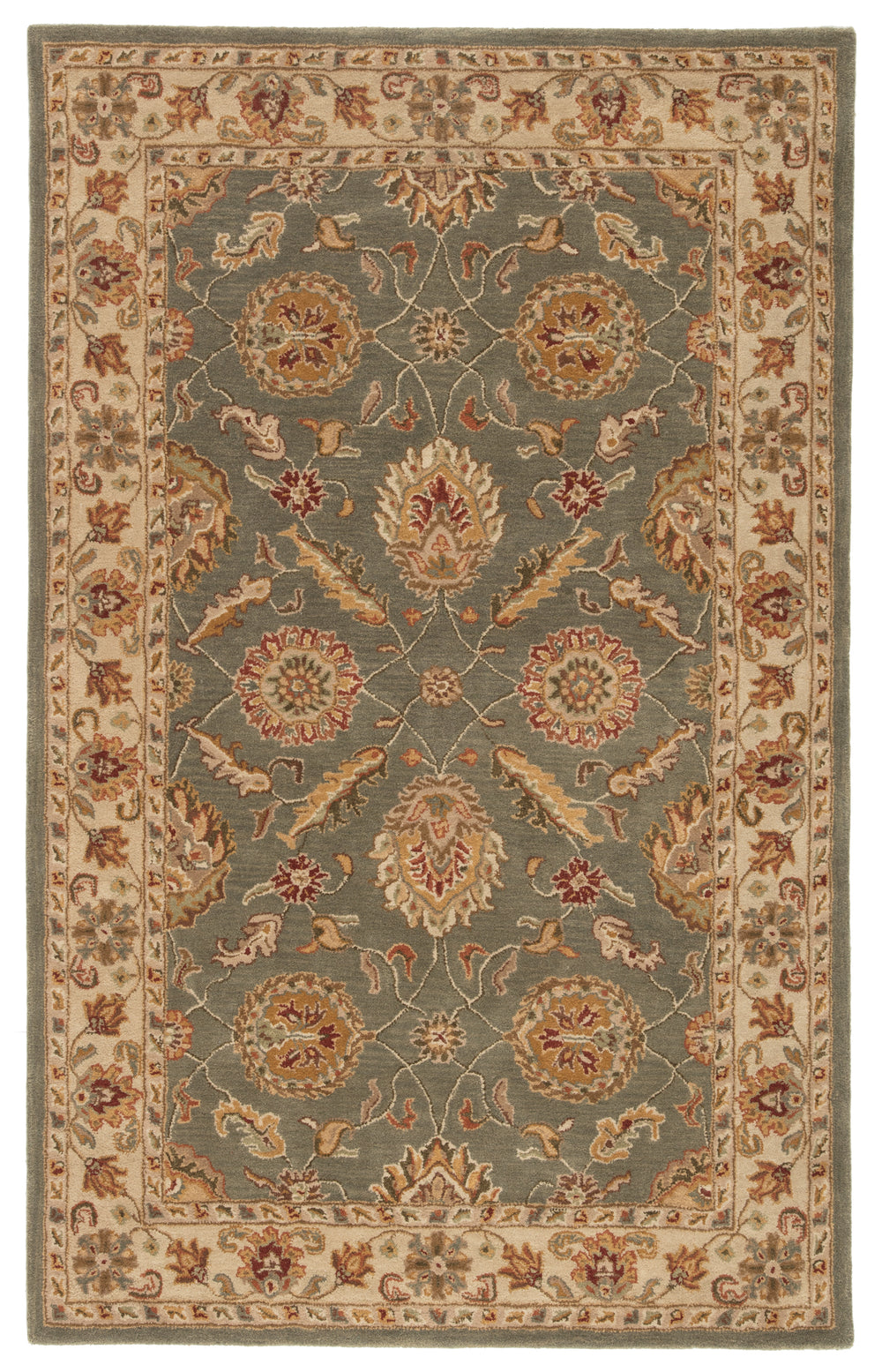 Jaipur Living Callisto Handmade Floral Green/ Beige Area Rug (10'X14')