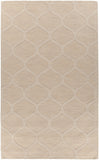 Chandra Rugs Mystica 100% Wool Hand-Tufted Contemporary Wool Rug Ivory 8' x 11'