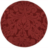 Chandra Rugs Mystica 100% Wool Hand-Tufted Contemporary Wool Rug Red 8' RD