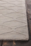 Chandra Rugs Mystica 100% Wool Hand-Tufted Contemporary Wool Rug Grey 8' x 11'
