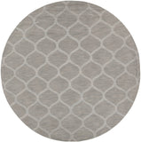 Chandra Rugs Mystica 100% Wool Hand-Tufted Contemporary Wool Rug Grey 8' RD