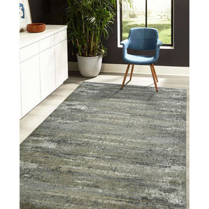 AMER Rugs Mystique MYS-12 Hand-Knotted Abstract Modern & Contemporary Area Rug Stone Gray 12' x 15'