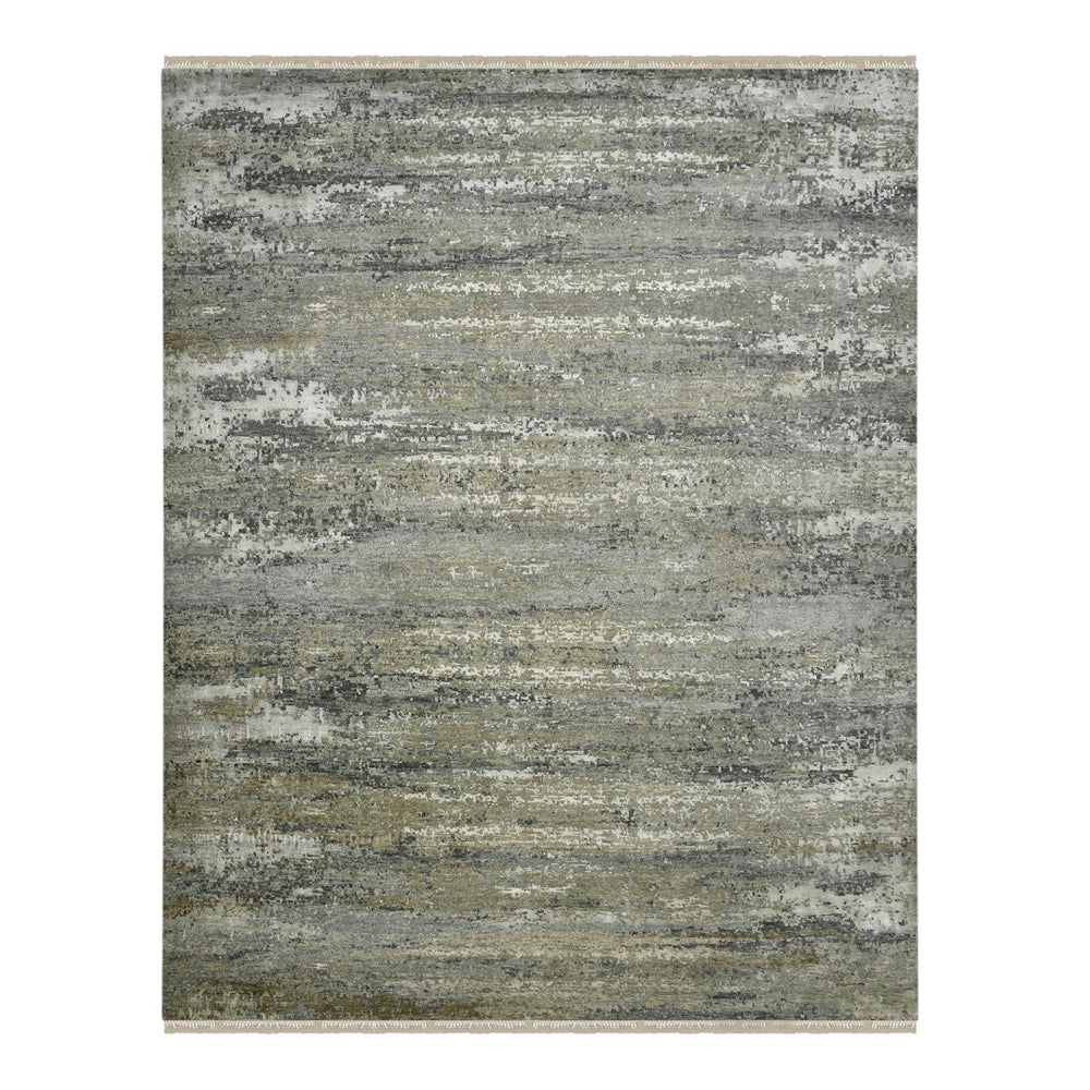 AMER Rugs Mystique MYS-12 Hand-Knotted Abstract Modern & Contemporary Area Rug Stone Gray 12' x 15'