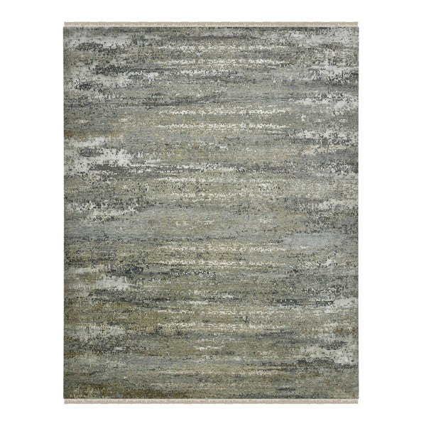 AMER Rugs Mystique MYS-12 Hand-Knotted Abstract Modern & Contemporary Area Rug Stone Gray 12' x 15'