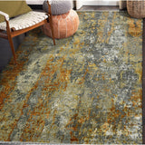 AMER Rugs Mystique MYS-14 Hand-Knotted Abstract Modern & Contemporary Area Rug Orange 12' x 15'
