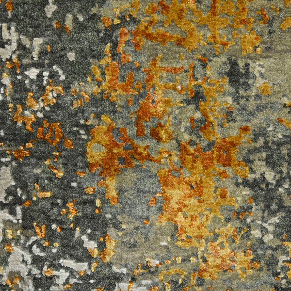 AMER Rugs Mystique MYS-14 Hand-Knotted Abstract Modern & Contemporary Area Rug Orange 12' x 15'