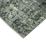 AMER Rugs Mystique MYS-23 Hand-Knotted Abstract Modern & Contemporary Area Rug Gray/Blue 12' x 15'