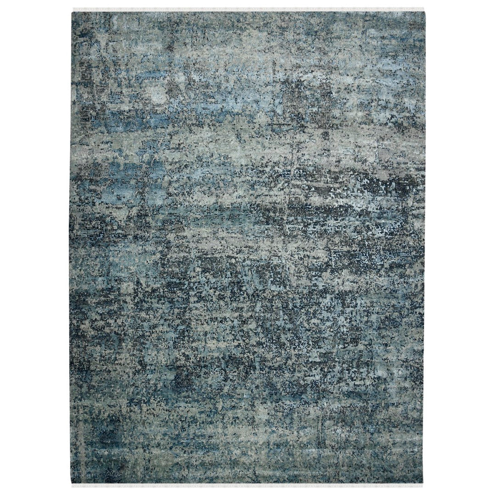 AMER Rugs Mystique MYS-25 Hand-Knotted Abstract Modern & Contemporary Area Rug Blue 12' x 15'