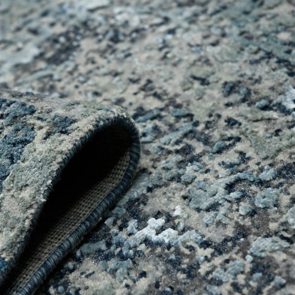 AMER Rugs Mystique MYS-25 Hand-Knotted Abstract Modern & Contemporary Area Rug Blue 12' x 15'