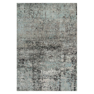 AMER Rugs Mystique MYS-27 Hand-Knotted Abstract Modern & Contemporary Area Rug Gray/Blue 12' x 15'