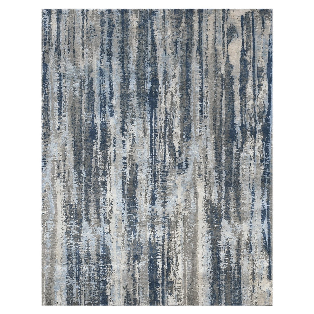 AMER Rugs Mystique MYS-48 Hand-Knotted Abstract Modern & Contemporary Area Rug Blue 12' x 15'