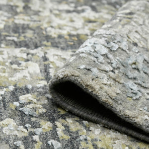 AMER Rugs Mystique MYS-8 Hand-Knotted Abstract Modern & Contemporary Area Rug Steel Gray 12' x 15'