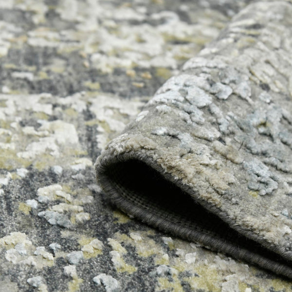 AMER Rugs Mystique MYS-8 Hand-Knotted Abstract Modern & Contemporary Area Rug Steel Gray 12' x 15'