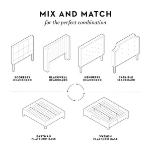 Malouf Watson Platform Bed Base STQQSTWATSPL